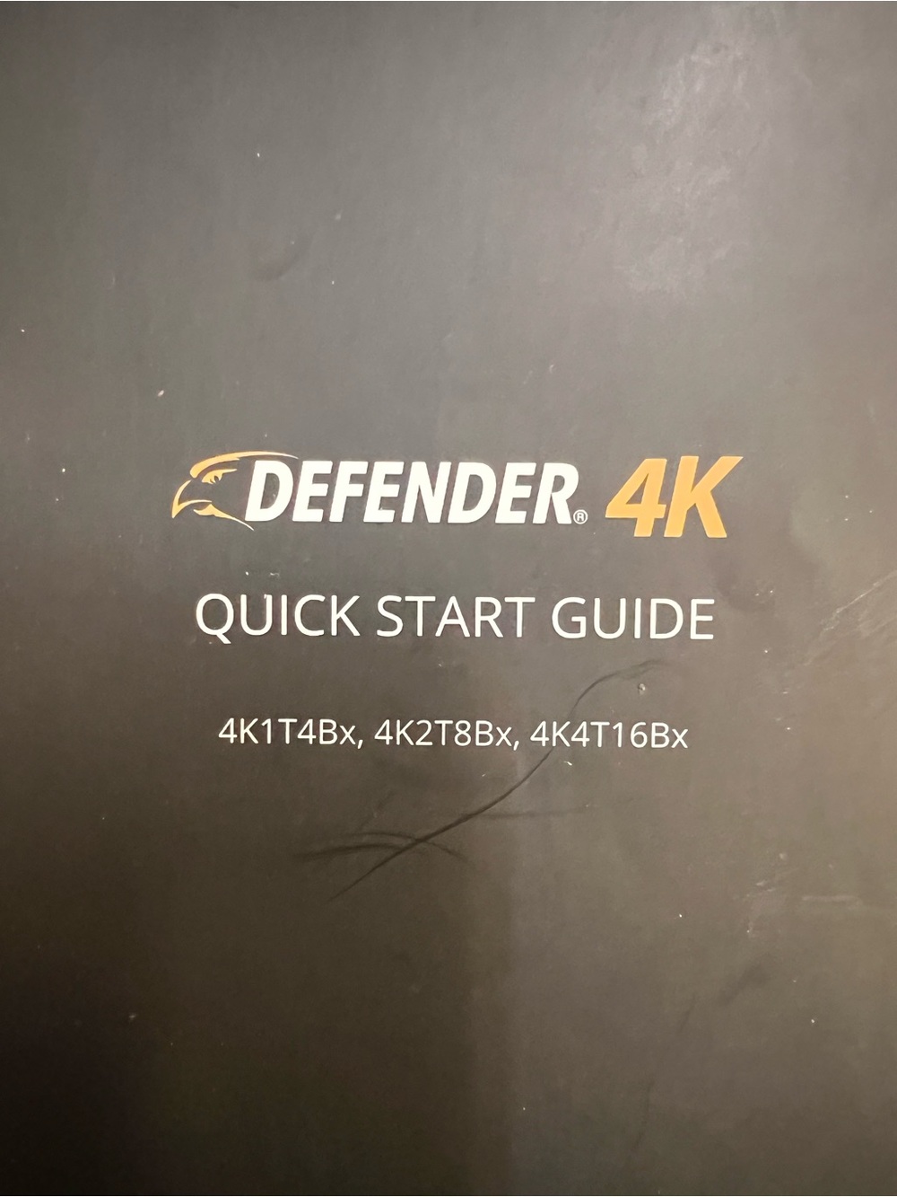 BRAND NEW Defender 4K Model 4K2T8B6 6 Wired Security Camera System